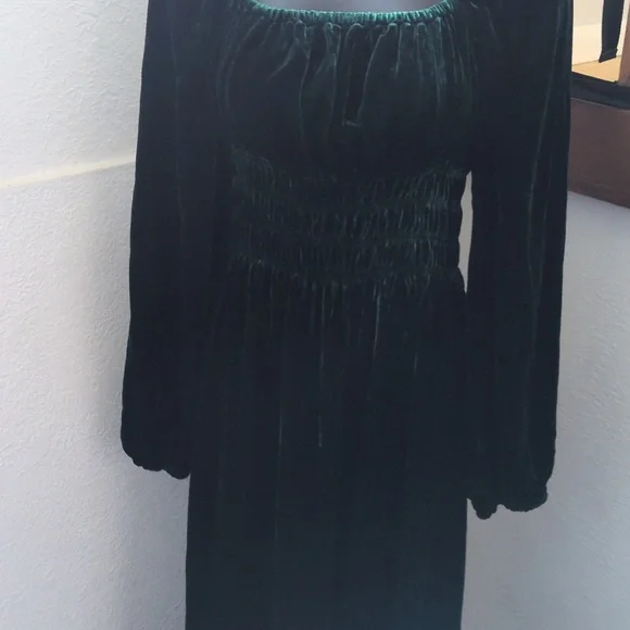 ✨ Nwt Hill House Jasmine Velvet Nap Dress Size XS - Picture 6 of 7